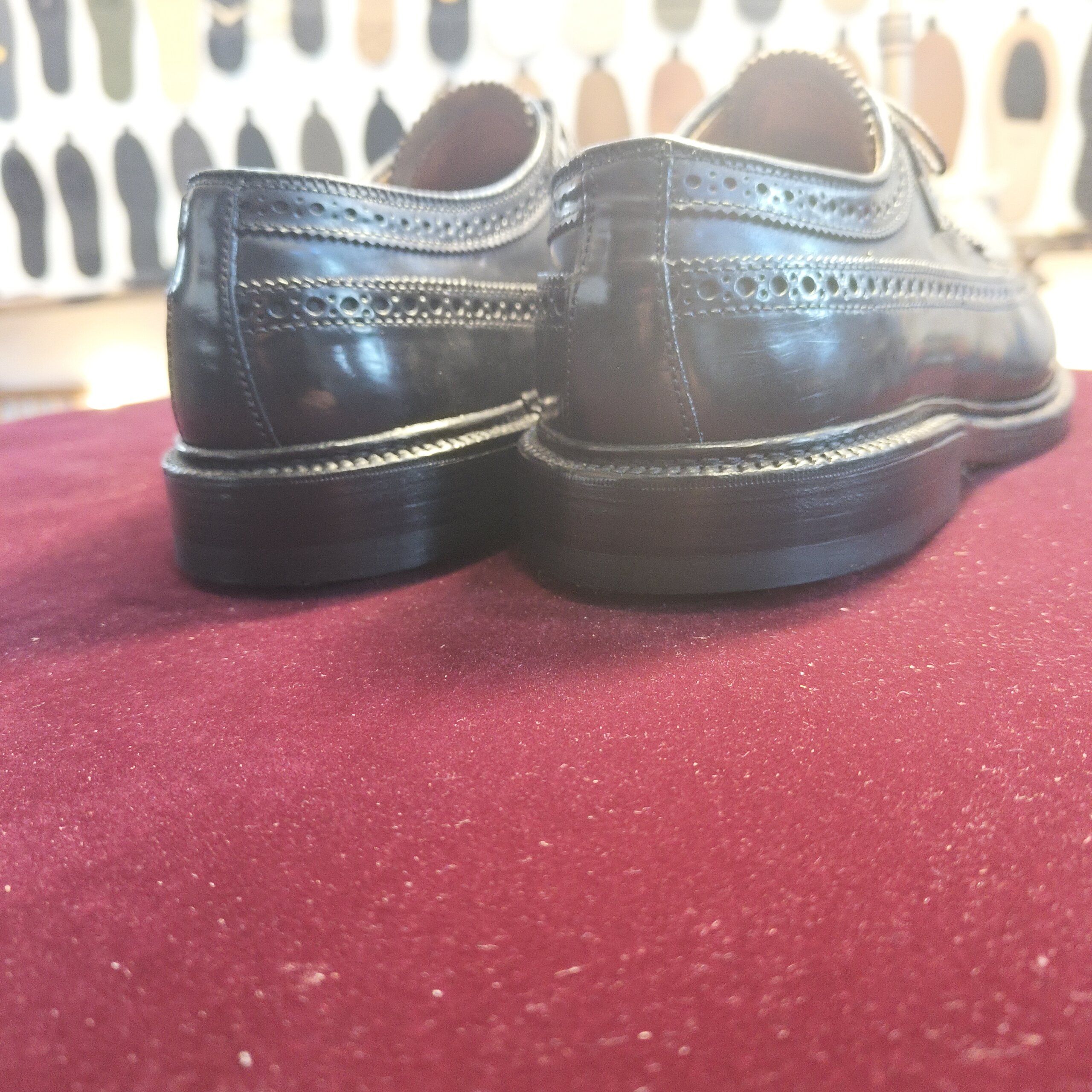 オールデン ヒール 修理後 仕上がり
