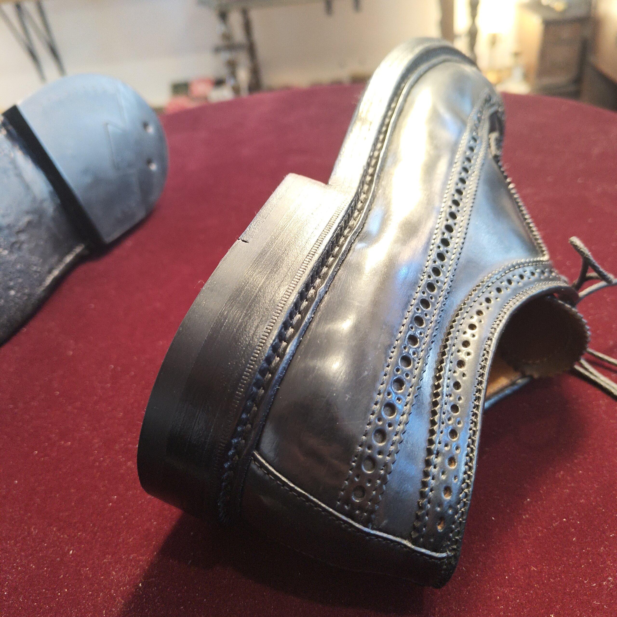 オールデン トップリフト交換 ヒール 修理後
