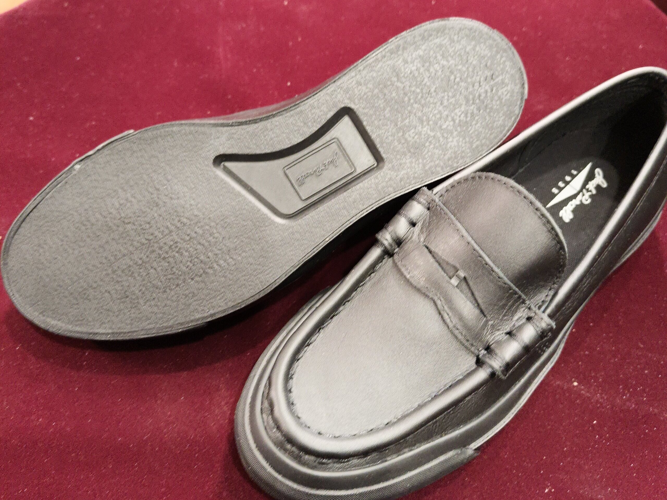 Jackroad 1937 ローファーのビフォー（新品ソール補強前）｜横浜 靴修理・郵送 靴修理対応