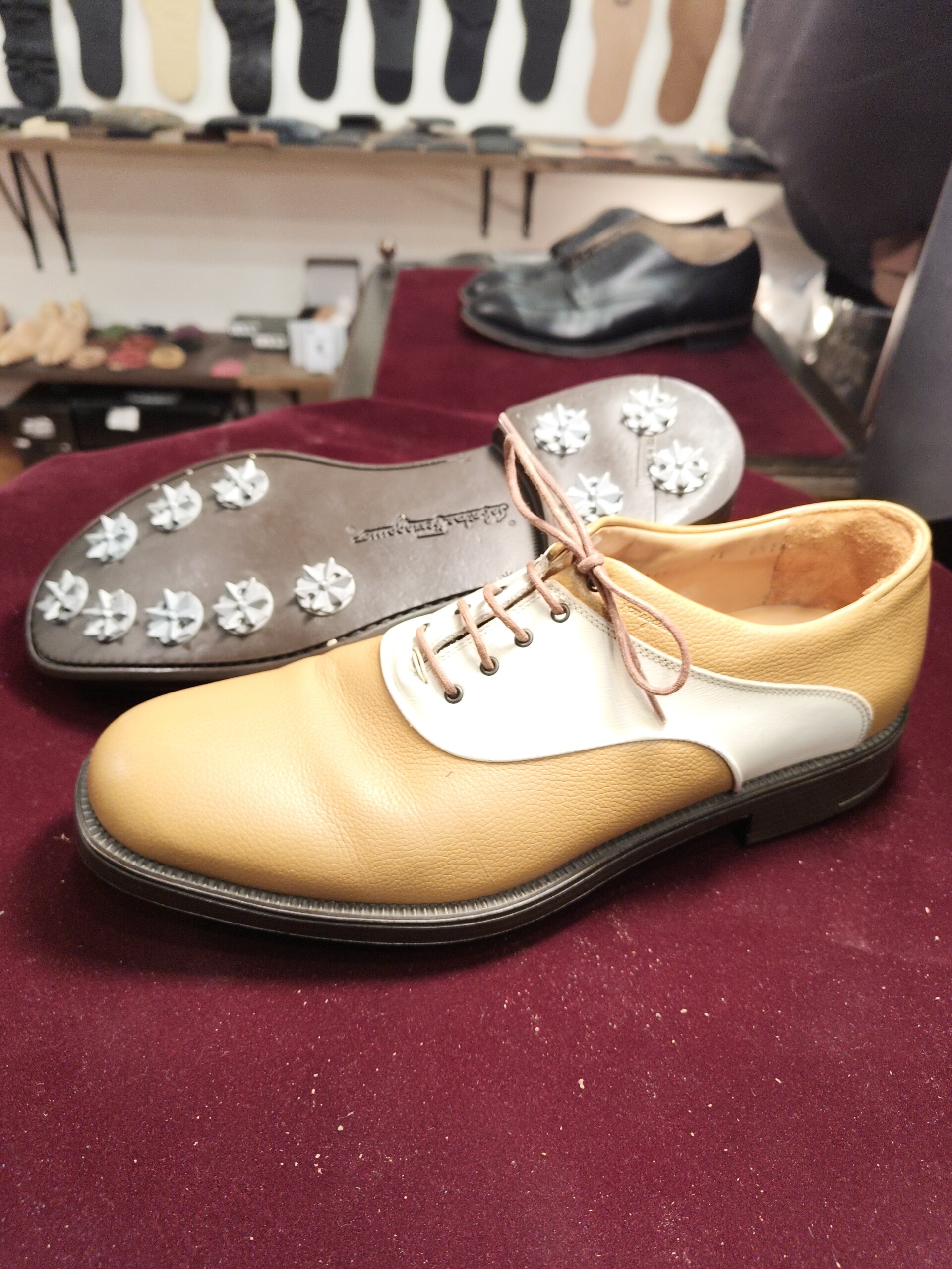 Salvatore Ferragamo Golf Shoes Spike Repair After