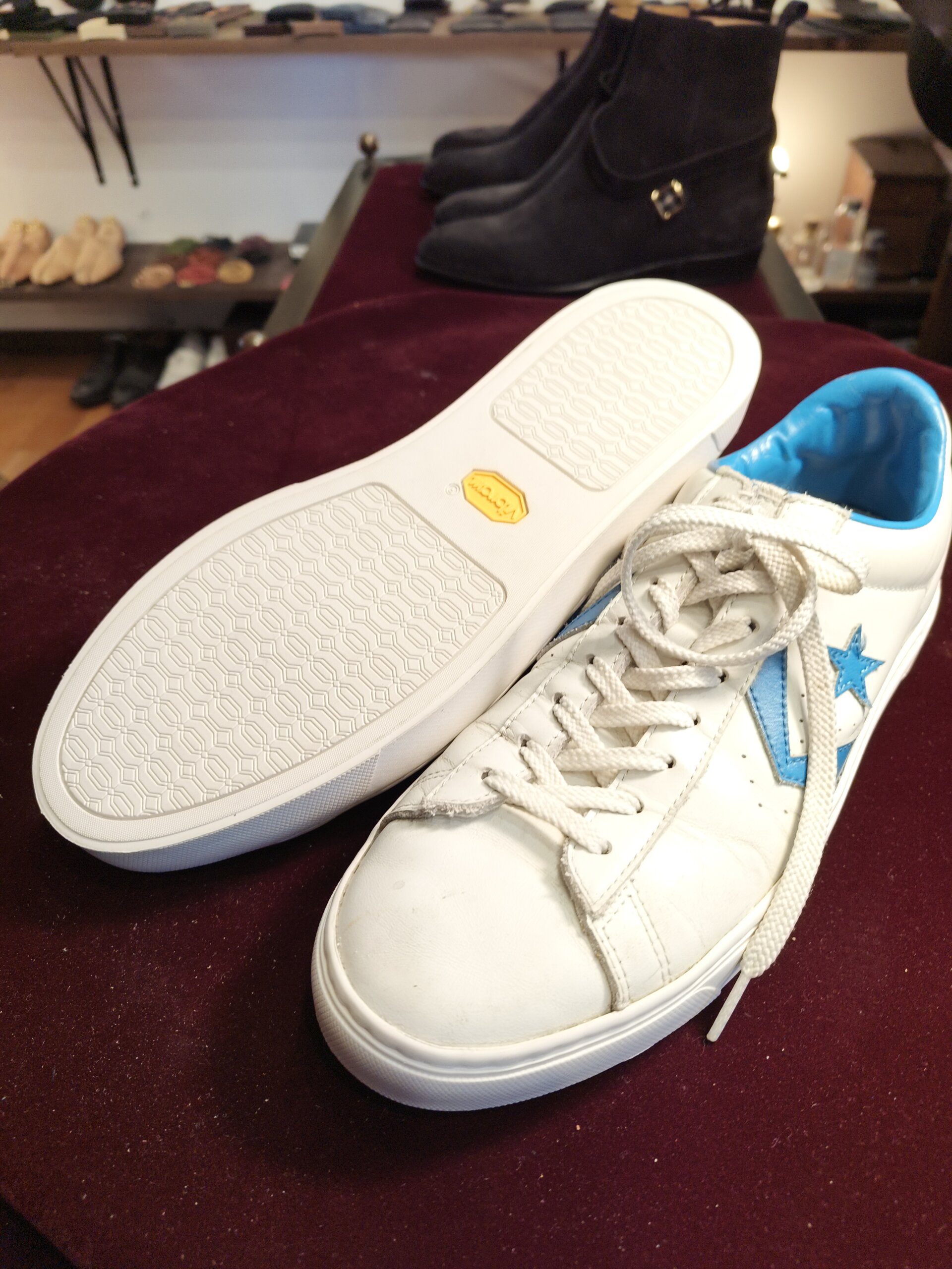 コンバース オールスター 靴修理 横浜｜オールソール後の全体（アフター）