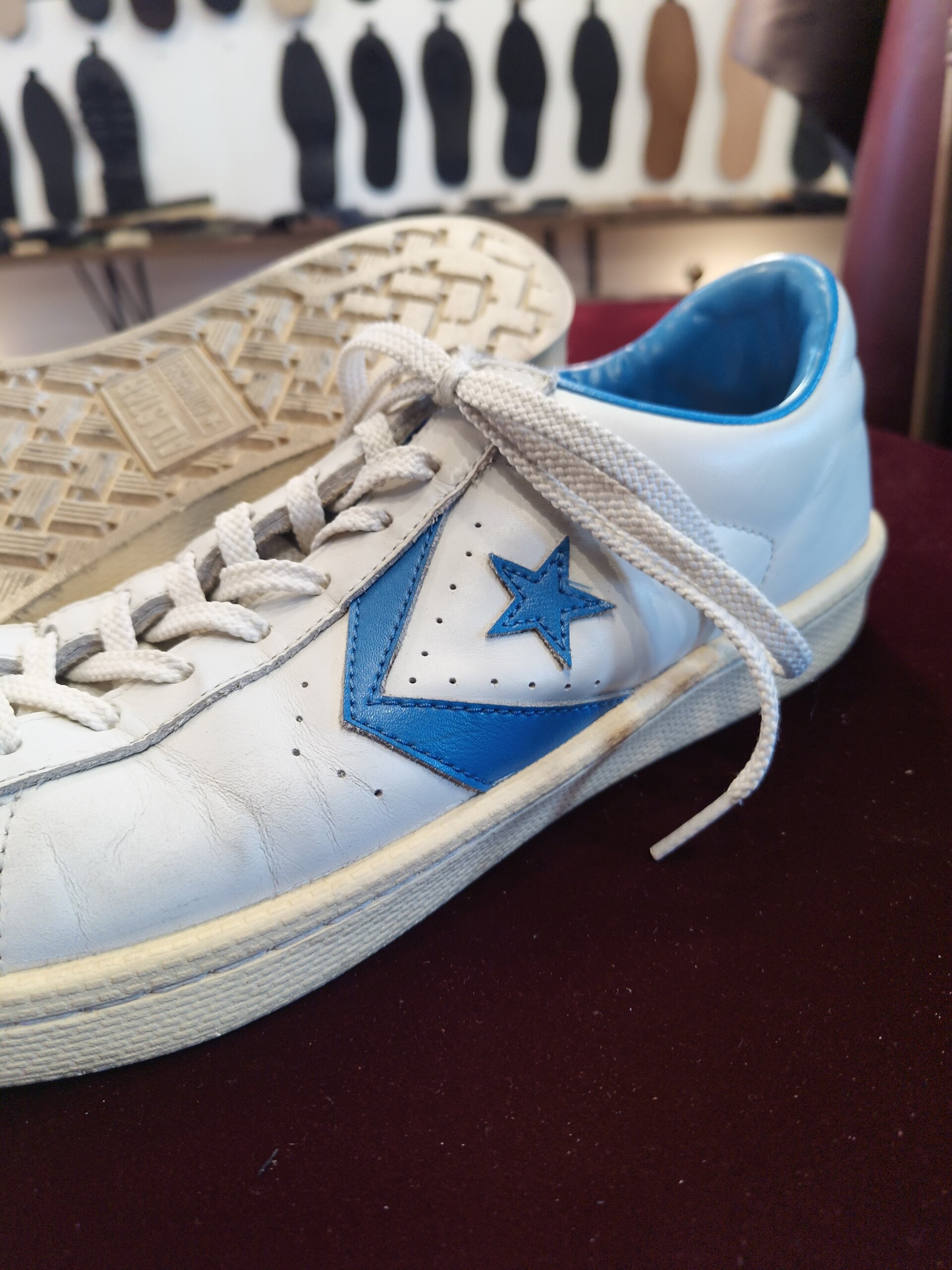コンバース オールスター 靴修理 郵送｜アッパー外観とソールの状態 修理前（ビフォー）