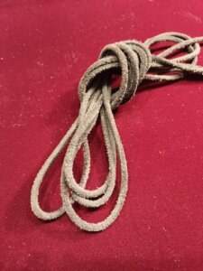 約3mの黒い本革ブーツ用シューレース