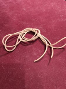 ライトブラウンの本革ブーツレース 3mm 全体が分かる商品写真