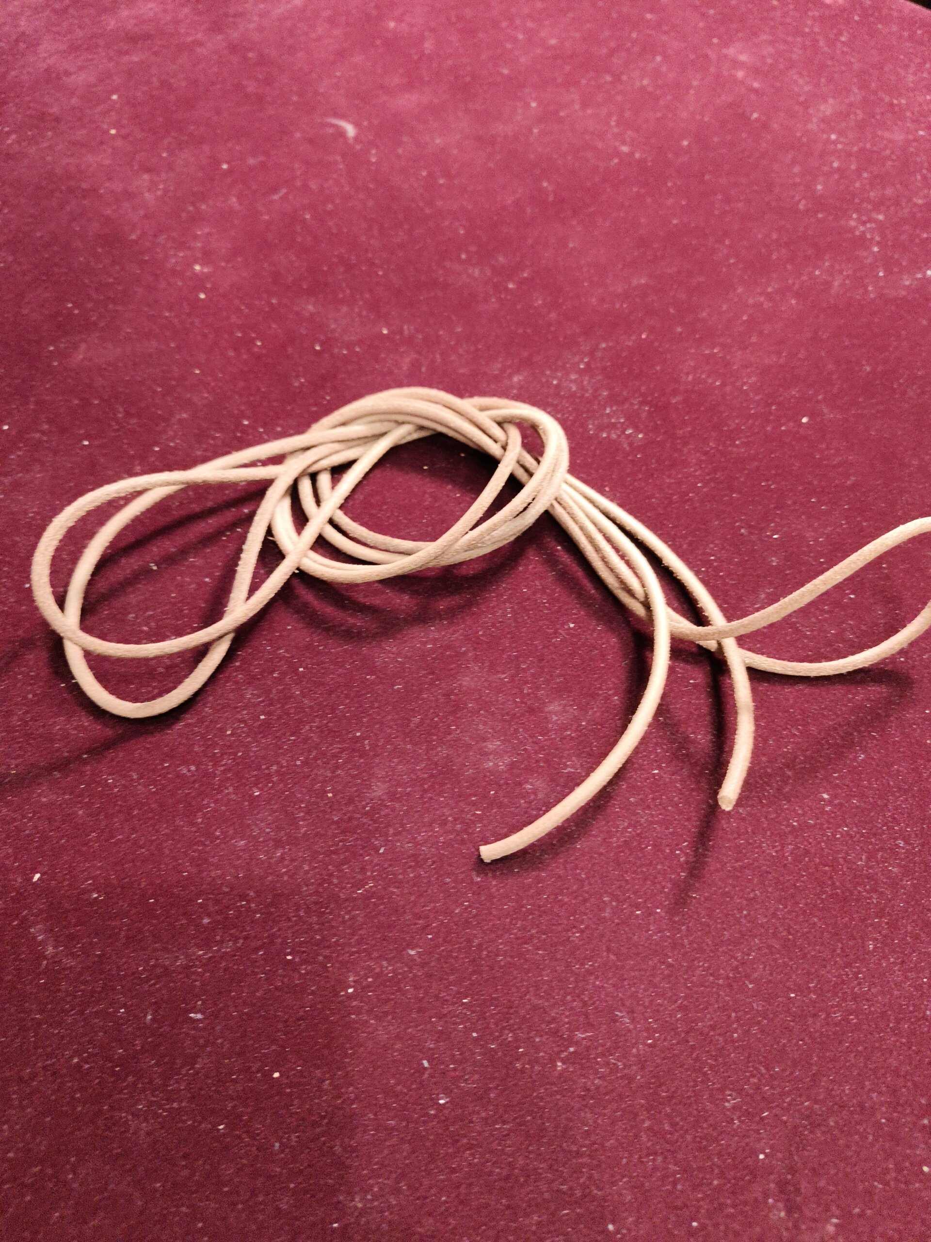 ライトブラウンの本革ブーツレース 3mm 全体が分かる商品写真