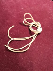 ナチュラルカラーの本革ブーツレース 3mm 全体が分かる商品写真