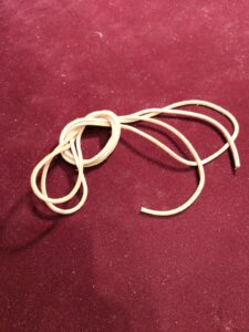 ナチュラルカラーの本革ブーツレース 3mm 別角度から見た商品写真