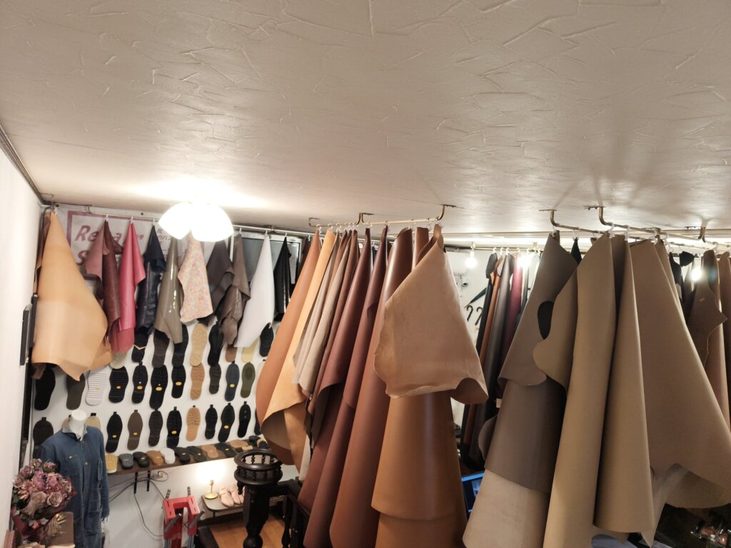 横浜の靴修理専門店Order靴修理修平で使用している革材料