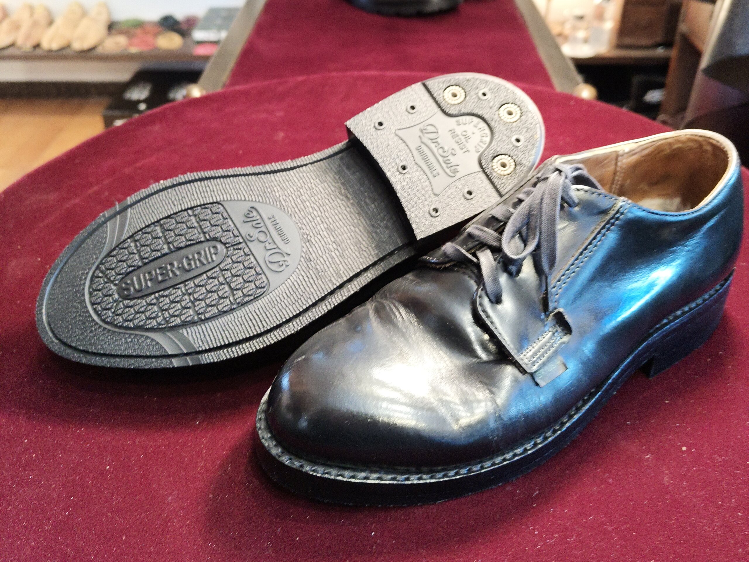 レッドウィング101のオールソール後（Dr.Sole SUPER GRIP） 横浜 靴修理 郵送 靴修理