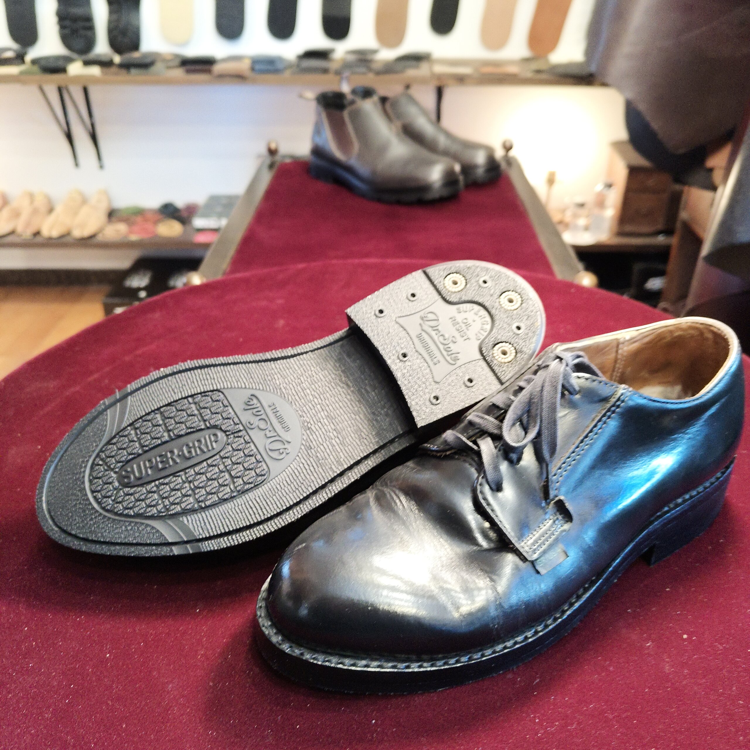 レッドウィング101 オールソール後 Dr.Sole SUPER GRIP 横浜 靴修理 郵送 靴修理