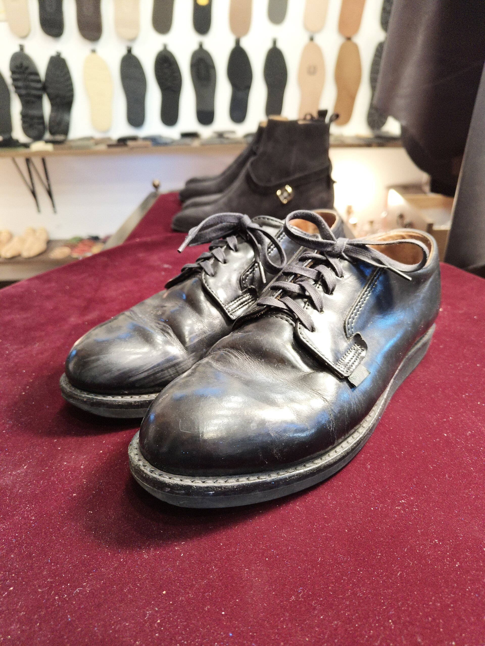 Red Wing 101 オールソール修理前 アッパーとソールの状態 横浜 靴修理