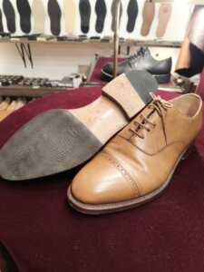 SILVANO LATTANZI（シルヴァノ ラッタンジ）のトップリフト交換後、既存のレザーを残した仕様で仕上げた修理事例